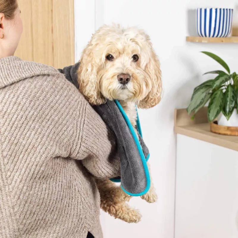 Beldray LA036157UFEU7 Anti-bac toalha de secagem para animais de estimação - cinzento