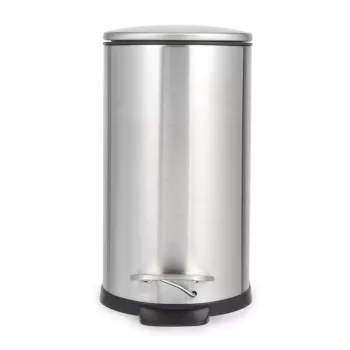 Beldray LA036683SSPEU7 Balde de pedal em D slimline 5 litros, prateado