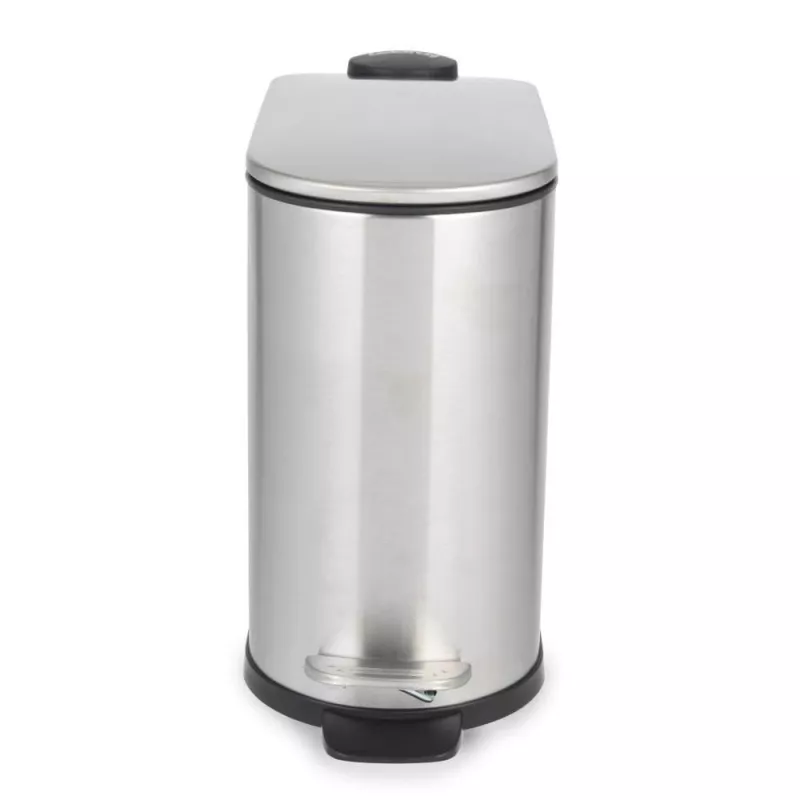 Beldray LA036683SSPEU7 Balde de pedal em D slimline 5 litros, prateado