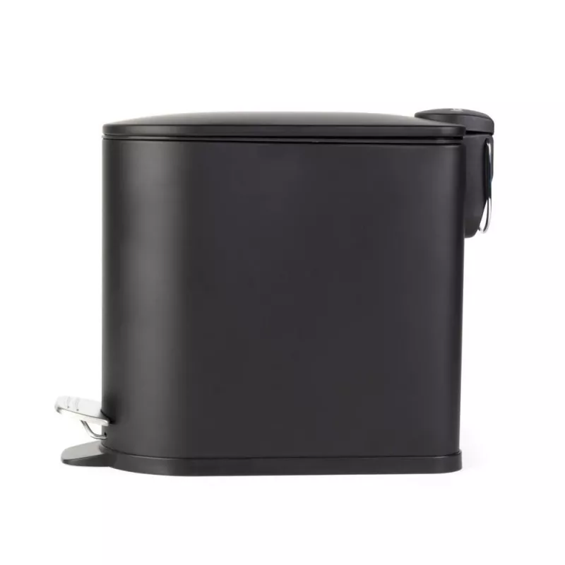 Beldray LA036690BLKPEU7 Balde de pedal em D slimline 5 litros, preto