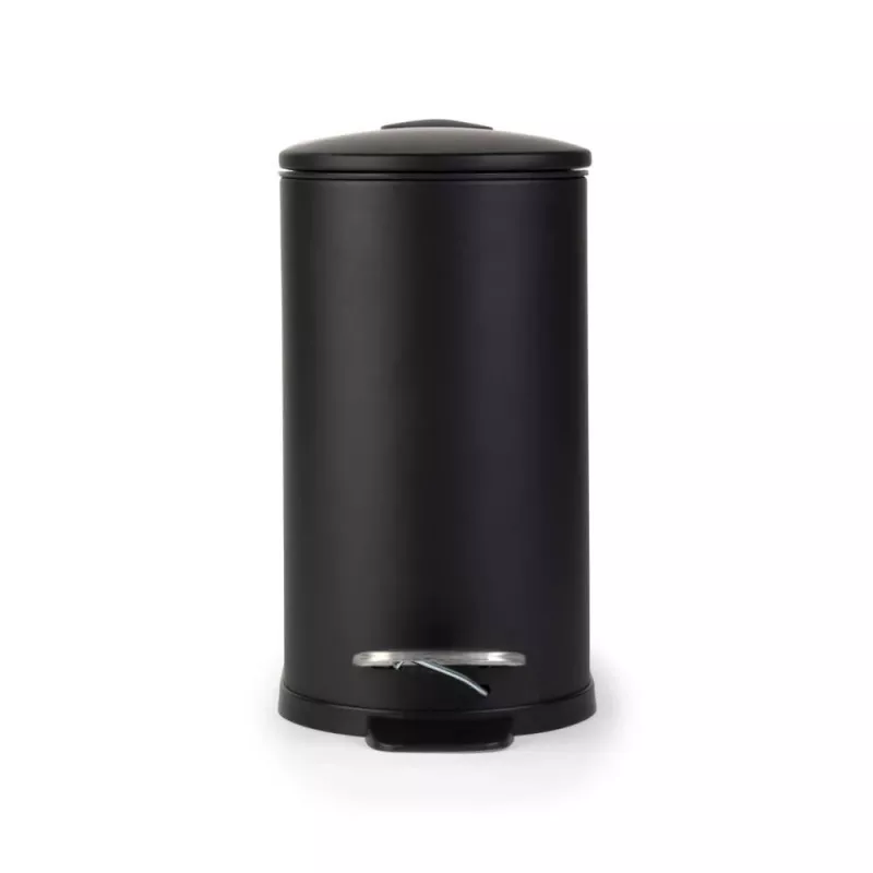 Beldray LA036690BLKPEU7 Balde de pedal em D slimline 5 litros, preto