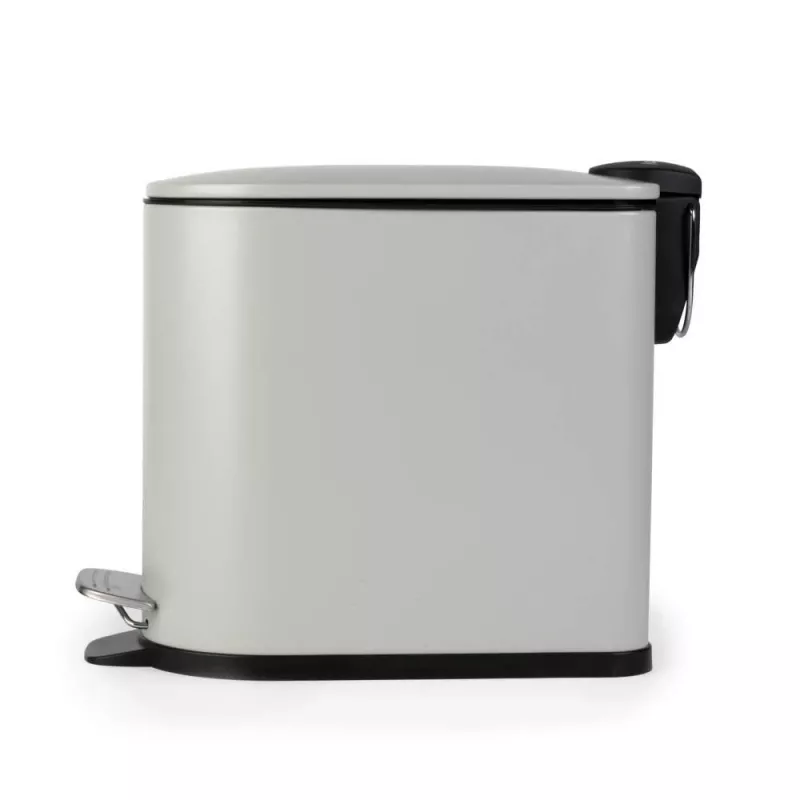 Balde de pedal em D esguio 5 litros Beldray LA036690GRYPEU7, cinzento