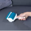 Rolo de limpeza de pelos com gel Beldray LA072597FEU7 Pet Plus+ - removedor de pelos de animais, fiapos e pó em silicone reutilizável - azul e cinzento
