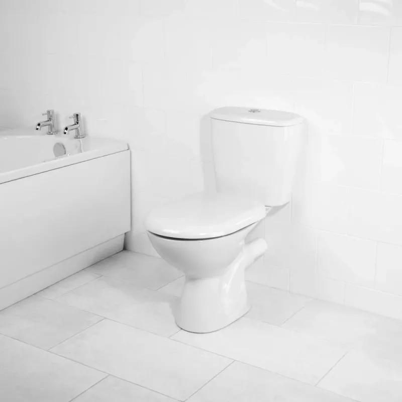 Assento de sanita em D antibacteriano Beldray LA072771PEU7, branco