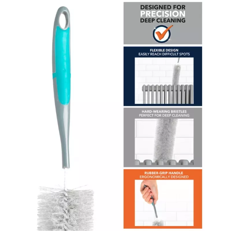 Beldray LA077653FEU7 Deep Clean escova para radiadores – cinzento/preto, 75 cm