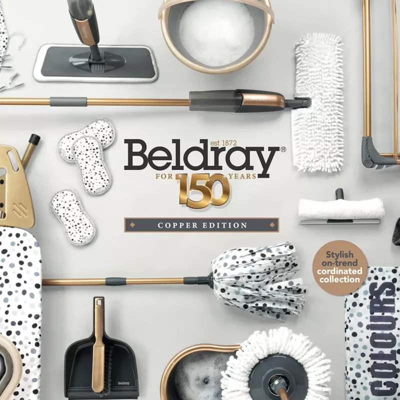 Beldray LA089397GRYEU7 150 Years Estendal de roupa 3 níveis Cinzento & Cobre
