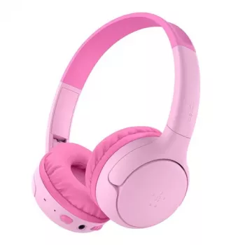 Auscultadores on-ear sem fios para crianças Belkin Soundform Mini 2, rosa