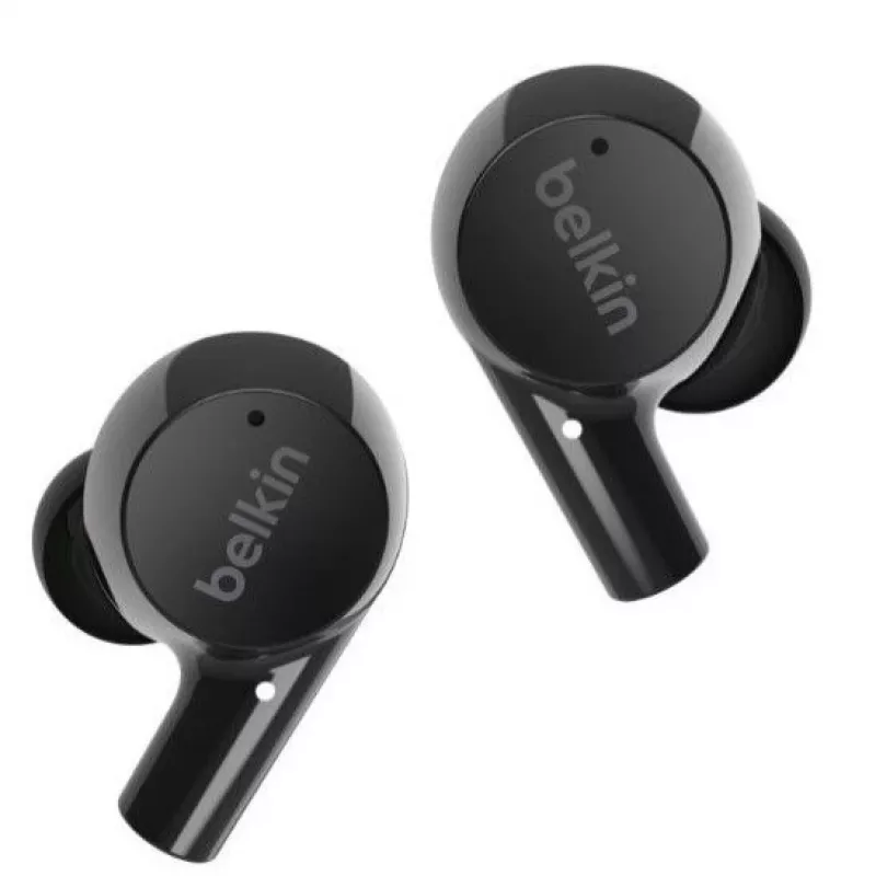 Auscultadores True Wireless Belkin SoundForm Rise com microfone, Bluetooth 5.2, IPX5, Preto