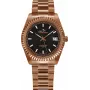 Relógio de mulher BELLEVUE H25 analógico de quartzo 38 mm aço inoxidável bracelete mesh prateado