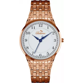 BELLEVUE Relógio de Mulher A49 Quartzo Analógico 30mm Aço Inoxidável Prateado