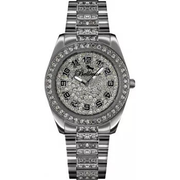 Relógio BELLEVUE Woman B21 32mm quartzo analógico aço inoxidável bracelete milanesa