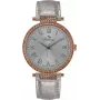Relógio de mulher BELLEVUE B40 (36 mm) quartzo analógico prateado aço inoxidável malha
