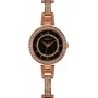 BELLEVUE Woman D11 30mm relógio analógico de quartzo – mostrador branco, bracelete de couro preta