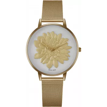 Relógio de mulher BELLEVUE D13 40mm aço inoxidável prateado
