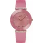 Relógio BELLEVUE Woman E116 quartzo analógico 26 mm mostrador prateado couro preto