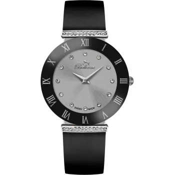 BELLEVUE Relógio de mulher E128 Quartzo de bracelete 26mm Aço inoxidável Prateado