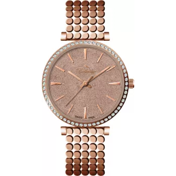 BELLEVUE Relógio de mulher E64 32mm Quartzo Analógico Prateado Aço inoxidável Mesh