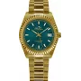 BELLEVUE Woman H16 Relógio de mulher 30mm quartzo analógico aço inoxidável pele preto