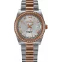 BELLEVUE Woman I22 27mm relógio de quartzo suíço mostrador branco bracelete de pele preta
