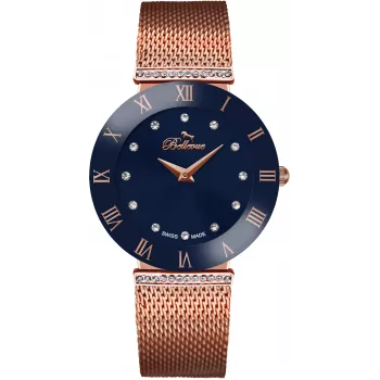 Relógio de mulher BELLEVUE F107 (33mm) - aço inoxidável - prateado