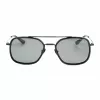 Belstaff óculos de sol de homem Avedon S118 - armação de acetato preta, lentes de policarbonato cinzentas, proteção UV400, 56/20/145 mm