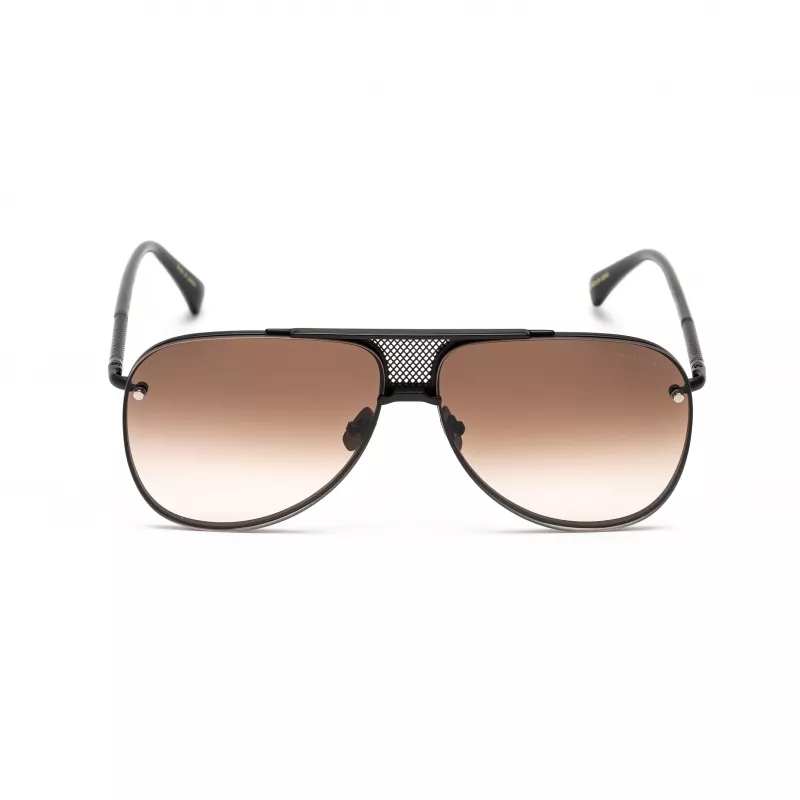 Óculos de sol Belstaff Beckinton homem - armação de acetato preta, lentes cinzentas, 61/12/145 mm, UV400
