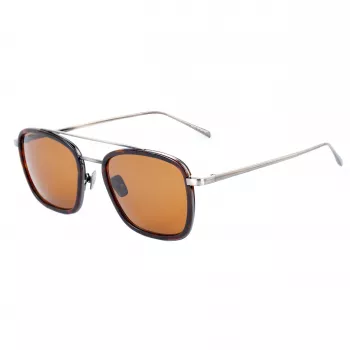 Óculos de sol BELSTAFF MAN RYDER-S085 modelo piloto/aviador preto acetato lentes cinzentas 54/21/145 mm