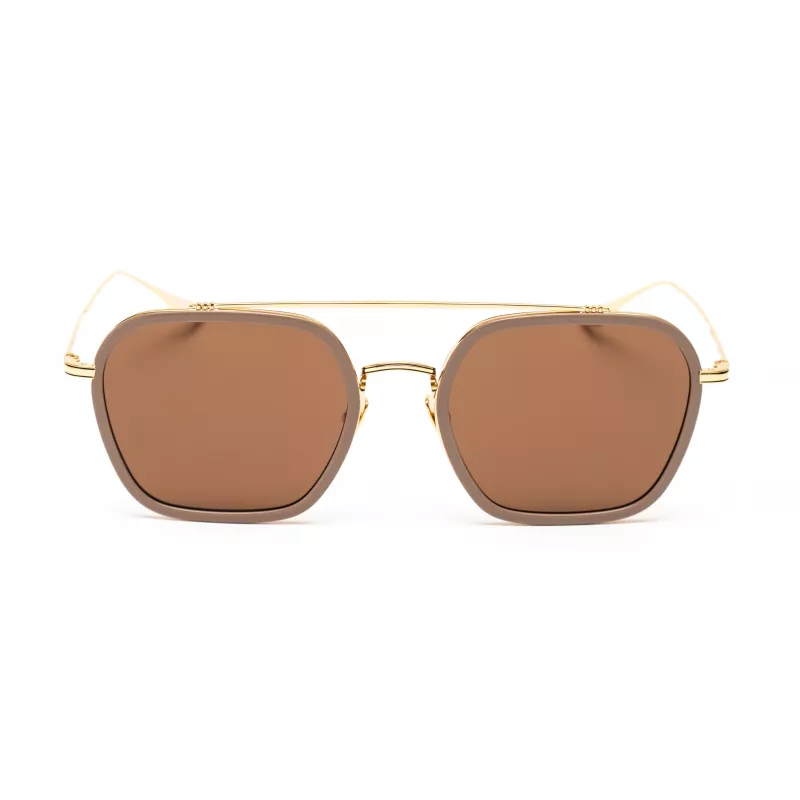 Óculos de sol Belstaff Merrick II homem bege castanho degradê 57mm