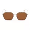 Óculos de sol de homem Belstaff Merrick II, armação verde-oliva escuro, lentes cinzentas escuras com tonalidade, 54 mm