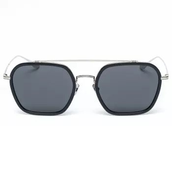 Belstaff Merrikiigris Óculos de sol homem - Armação de acetato cinzenta com lentes de policarbonato cinzentas - 52/17/140 mm
