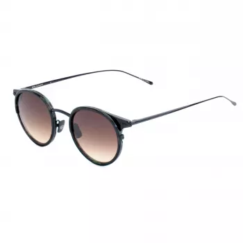 Óculos de sol Belstaff Parkgate-S123 unissexo - armação preta, lentes cinzentas, 48/21/145 mm
