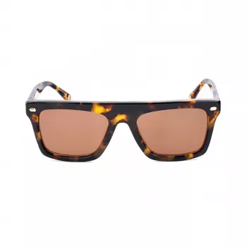 Óculos de sol unissexo Belstaff Randford S153 - Armação de acetato preta, lentes de policarbonato cinzentas, 52 mm