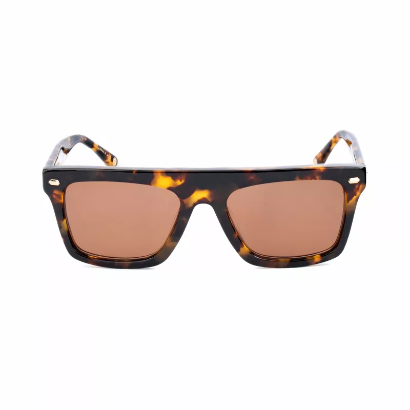 Óculos de sol unissexo Belstaff Randford S153 - Armação de acetato preta, lentes de policarbonato cinzentas, 52 mm