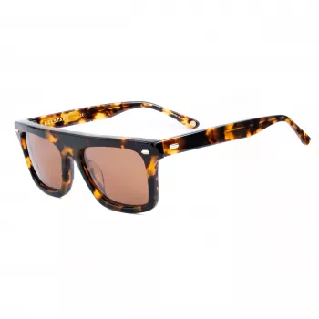 Óculos de sol unissexo Belstaff Randford S153 - Armação de acetato preta, lentes de policarbonato cinzentas, 52 mm
