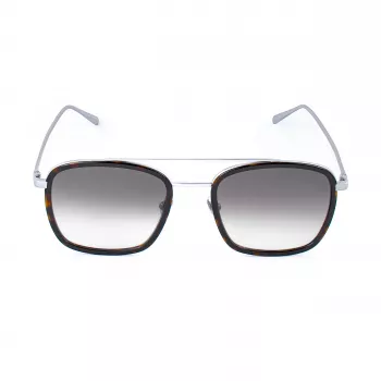 Óculos de sol quadrados de homem Belstaff RYERCLEARS08, armação de acetato transparente, lentes transparentes, 54/21/145 mm