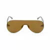 BELSTAFF SPEEDMASTERBR Óculos de sol unissexo Shield Wrap-Around Lentes castanhas Armação castanha 141 mm Largura da lente 145 mm Comprimento das hastes UV400