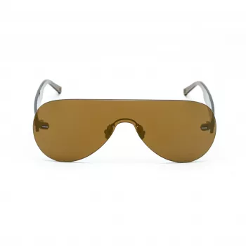 BELSTAFF SPEEDMASTERBR Óculos de sol unissexo Shield Wrap-Around Lentes castanhas Armação castanha 141 mm Largura da lente 145 mm Comprimento das hastes UV400