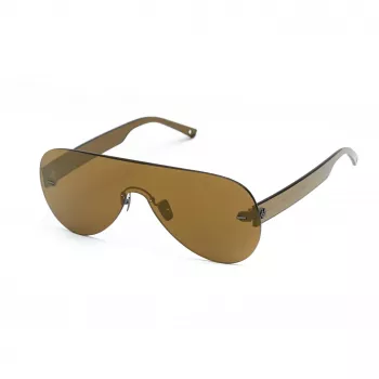 BELSTAFF SPEEDMASTERBR Óculos de sol unissexo Shield Wrap-Around Lentes castanhas Armação castanha 141 mm Largura da lente 145 mm Comprimento das hastes UV400