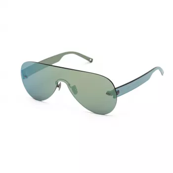 Óculos de sol de piloto unissexo BELSTAFF SPEEDMASTERPE - armação preta, lentes cinzentas 141/00/145 mm