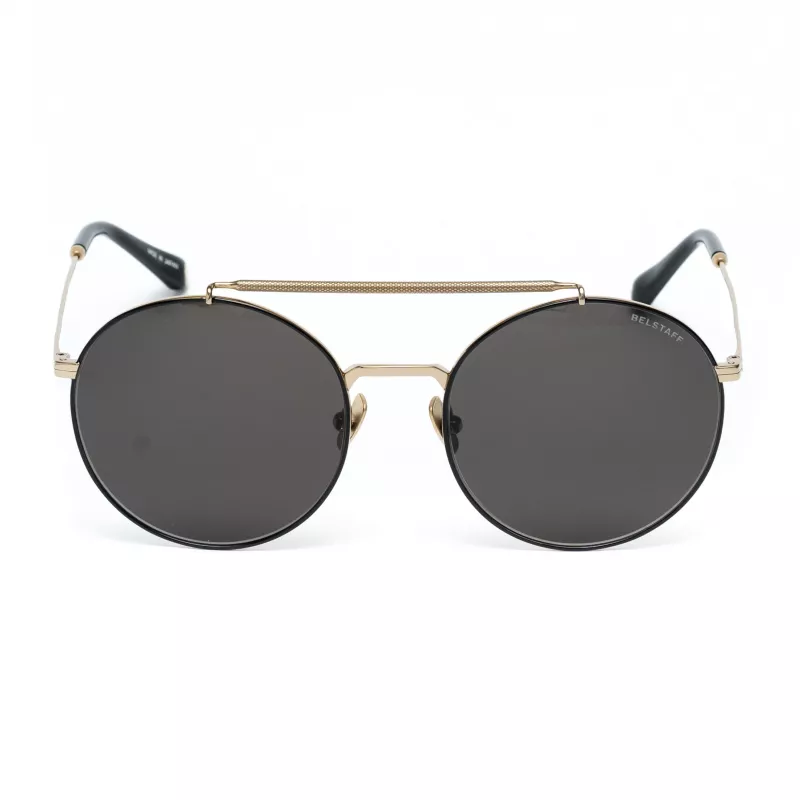 Óculos de sol de homem Belstaff Staham Dorado - armação de acetato pilot quadrada proteção UV400 lente cinzenta 54 mm