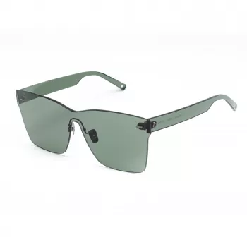 Óculos de sol de mulher BELSTAFF Luminor-Verde - armação de acetato angular, lentes cinzento-esverdeadas, proteção UV400, largura da lente 54 mm