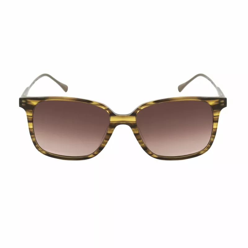 Óculos de sol de mulher BELSTAFF Bonington BONINGTONS024 - armação de acetato preta, lentes de policarbonato cinzentas, proteção UV400, largura da lente 53 mm