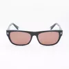 Óculos de sol BELSTAFF Hudson-S185 para mulher - armação preta, lentes cinzentas, 54 mm