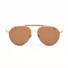 Óculos de sol de mulher BELSTAFF Staffordmarro retangulares - armação de acetato castanha - UV400