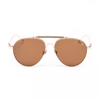 Óculos de sol de mulher BELSTAFF Staffordmarro retangulares - armação de acetato castanha - UV400
