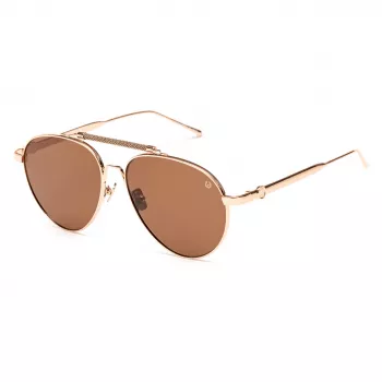 Óculos de sol de mulher BELSTAFF Staffordmarro retangulares - armação de acetato castanha - UV400