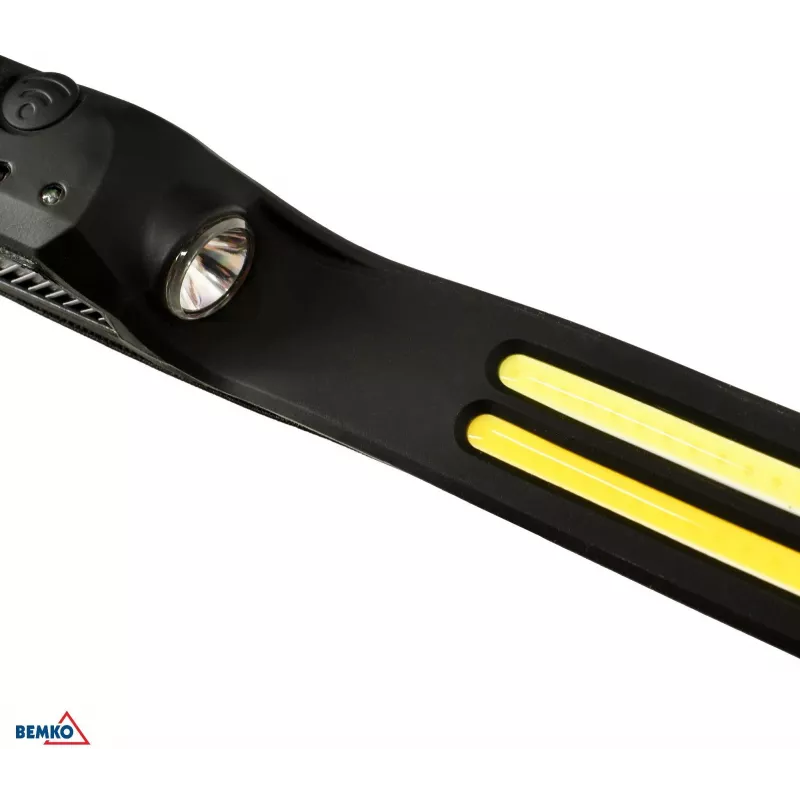 BEMKO C49-LTC01 lanterna de cabeça LED recarregável, 1200 mAh, 100 lúmenes, IPX4, alcance de 80 m
