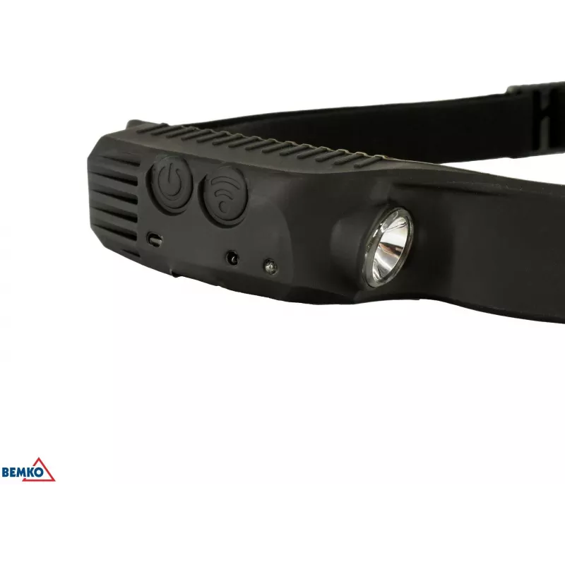 BEMKO C49-LTC01 lanterna de cabeça LED recarregável, 1200 mAh, 100 lúmenes, IPX4, alcance de 80 m