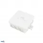 BEMKO E04-PI12-IP55 Caixa de derivação de montagem à superfície 85x85x36,5mm IP55 12 entradas cinzento claro