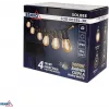 Fio de luzes LED solar para jardim BEMKO SOLBEE 10 LEDs 10m branco quente 3000K IP65 preto